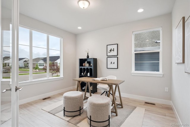 22183 E Rocky Top Pl, Aurora, CO 80016 - office space with recessed lighting and light wood-style flooring