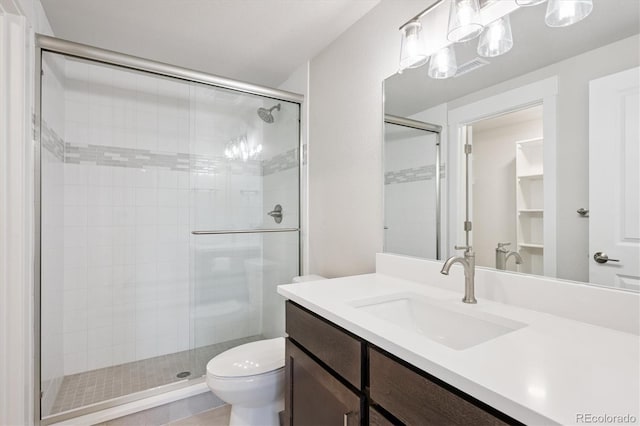 22183 E Rocky Top Pl, Aurora, CO 80016 - full bath featuring a stall shower and vanity