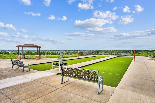 22183 E Rocky Top Pl, Aurora, CO 80016 - surrounding community with a bocce ball area and a gazebo