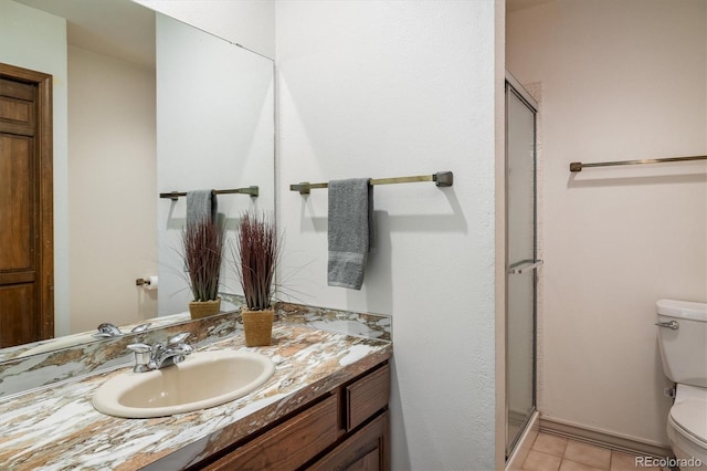 4936 Clubhouse Cir, Boulder, CO 80301 - bathroom with vanity, a stall shower, and tile patterned floors