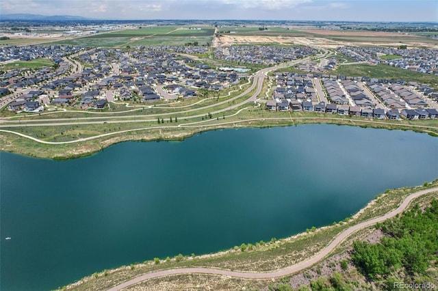 12841 Lake Port St, Longmont, CO 80504 - aerial view of property's location featuring nearby suburban area and a nearby body of water