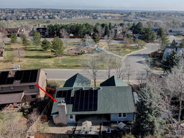 birds eye view of property