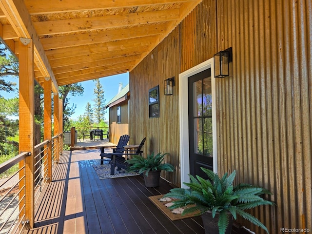 1435 E Longbow Dr, Jefferson, CO 80456 - view of wooden terrace