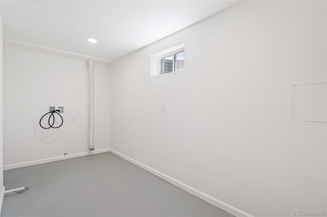 1772 S Pierce St, Lakewood, CO 80232 - basement with recessed lighting and baseboards