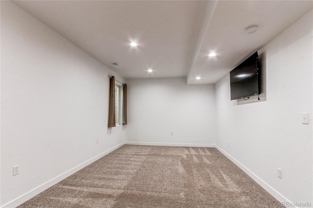 895 Antelope Dr W, Bennett, CO 80102 - finished basement with recessed lighting, light carpet, and baseboards