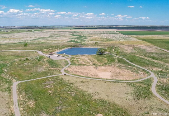 895 Antelope Dr W, Bennett, CO 80102 - aerial view of sparsely populated area featuring a large body of water