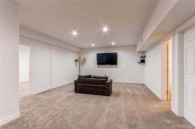 895 Antelope Dr W, Bennett, CO 80102 - sitting room with carpet floors, recessed lighting, and baseboards