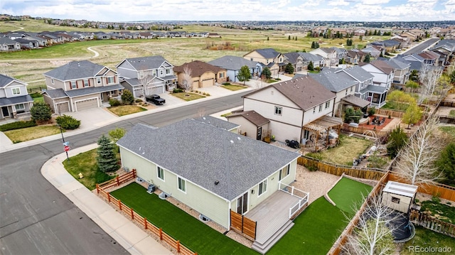 aerial perspective of suburban area