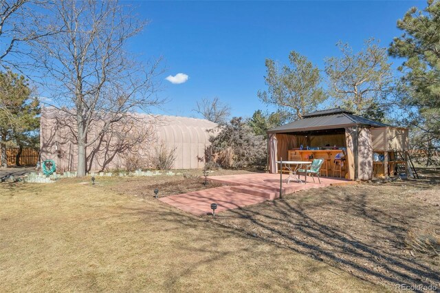 view of yard featuring a patio area