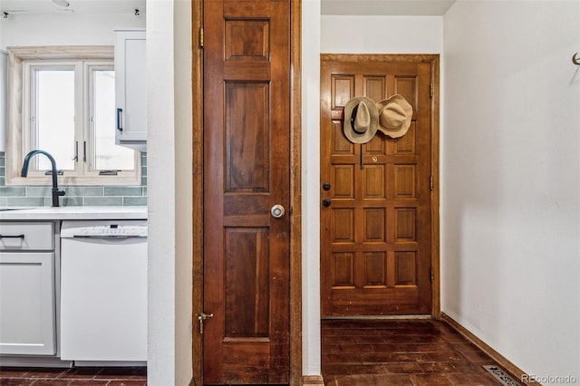 interior space featuring sink