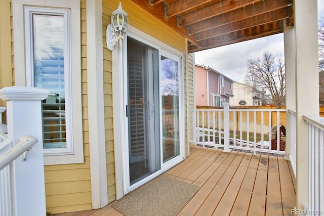 view of wooden terrace