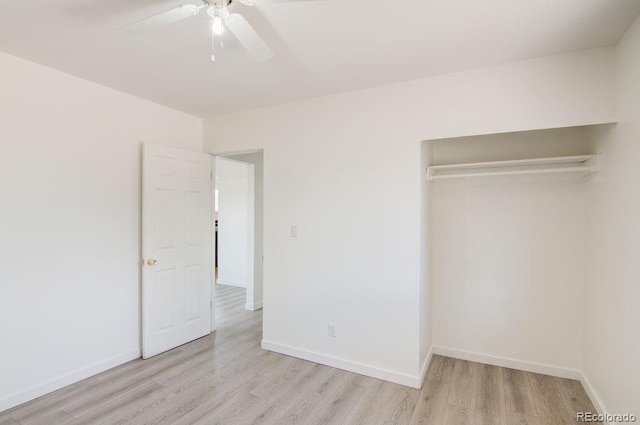 101 Harvard Ln, Buena Vista, CO 81211 - unfurnished bedroom featuring wood finished floors, baseboards, and a closet
