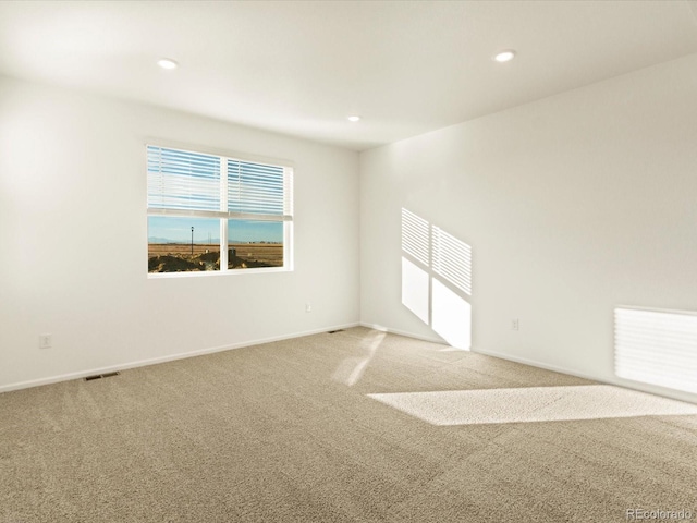 empty room with light carpet