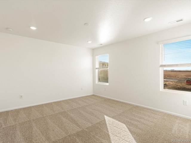 empty room with carpet floors