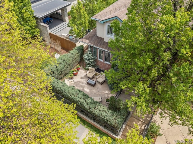 344 Saint Paul St, Denver, CO 80206 - aerial view of property and surrounding area