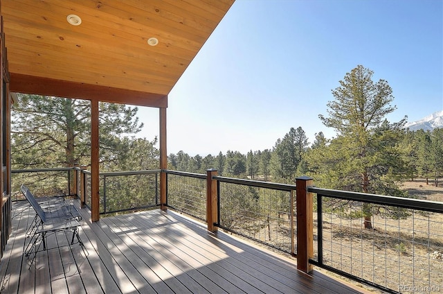 18202 Alta Vista Dr, Buena Vista, CO 81211 - wooden terrace with a forest view