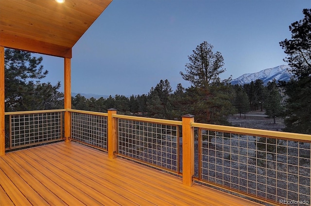 18202 Alta Vista Dr, Buena Vista, CO 81211 - wooden terrace featuring a mountain view