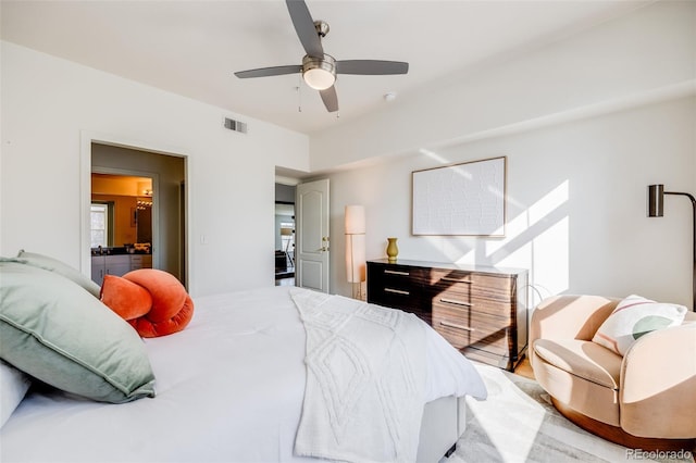 111 S Monroe St Unit B203, Denver, CO 80209 - bedroom with ceiling fan