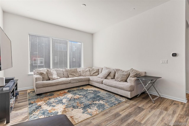 5173 Vivian St, Wheat Ridge, CO 80033 - living room featuring wood finished floors and baseboards