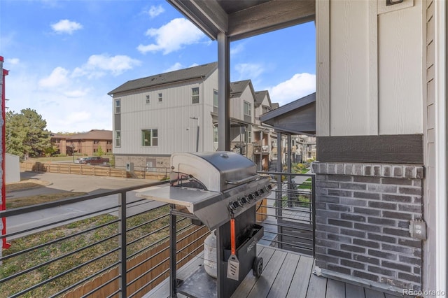 5173 Vivian St, Wheat Ridge, CO 80033 - balcony with a grill and a residential view