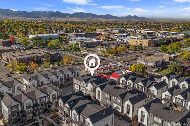 5173 Vivian St, Wheat Ridge, CO 80033 - drone / aerial view of a mountain backdrop