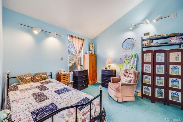306 E Cannon St, Lafayette, CO 80026 - carpeted bedroom with lofted ceiling