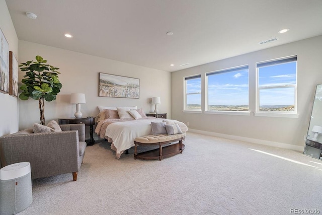 5390 Edenborn Way, Castle Rock, CO 80104 - bedroom featuring light carpet and recessed lighting