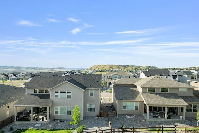 5390 Edenborn Way, Castle Rock, CO 80104 - aerial perspective of suburban area with mountains