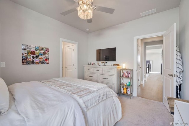 5390 Edenborn Way, Castle Rock, CO 80104 - bedroom featuring light colored carpet and a ceiling fan