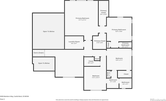 5390 Edenborn Way, Castle Rock, CO 80104 - view of floor plan / room layout