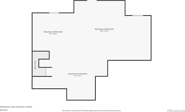5390 Edenborn Way, Castle Rock, CO 80104 - view of floor plan / room layout