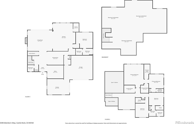 5390 Edenborn Way, Castle Rock, CO 80104 - view of property floor plan