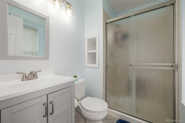 4512 Bramble Ln, Colorado Springs, CO 80925 - full bath with vanity and a shower stall