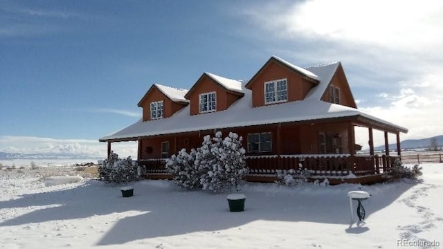 view of front of house with a porch