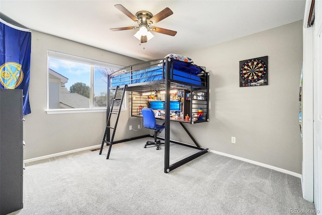 6565 W 99th Ave, Broomfield, CO 80021 - bedroom with carpet floors, baseboards, and ceiling fan