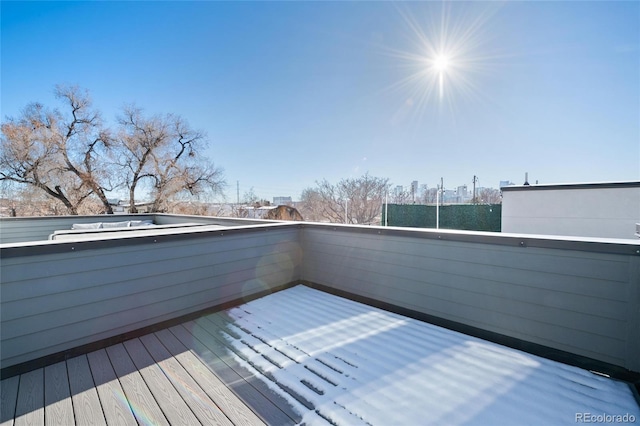 view of wooden terrace