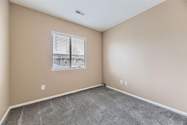 view of carpeted empty room