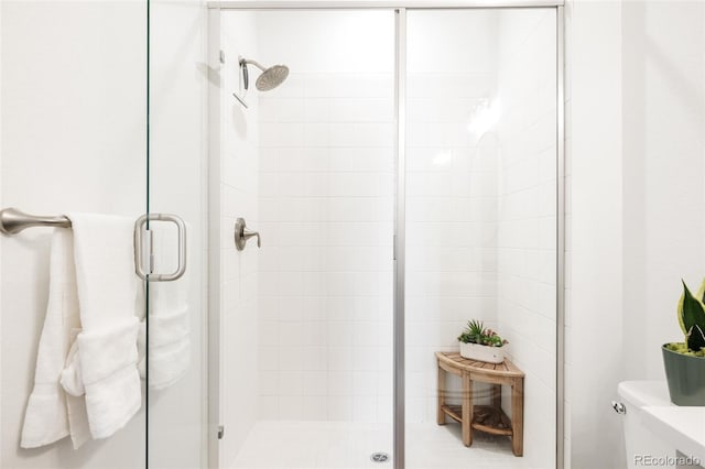 17252 Rose Mallow Ave, Parker, CO 80134 - bathroom with a shower stall and toilet