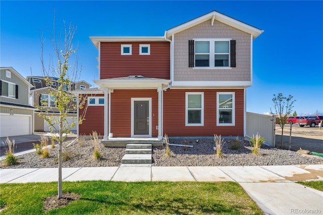 9257 Mayflower Gulch Way, Colorado Springs, CO 80927 - traditional-style house with fence
