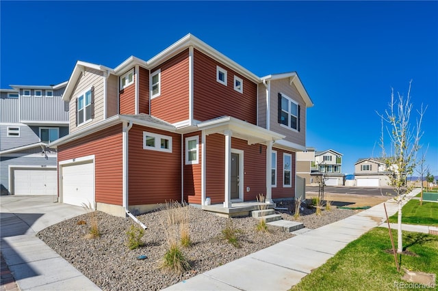 9257 Mayflower Gulch Way, Colorado Springs, CO 80927 - view of front of house with a garage, driveway, and a residential view