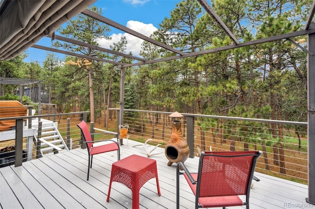 view of deck