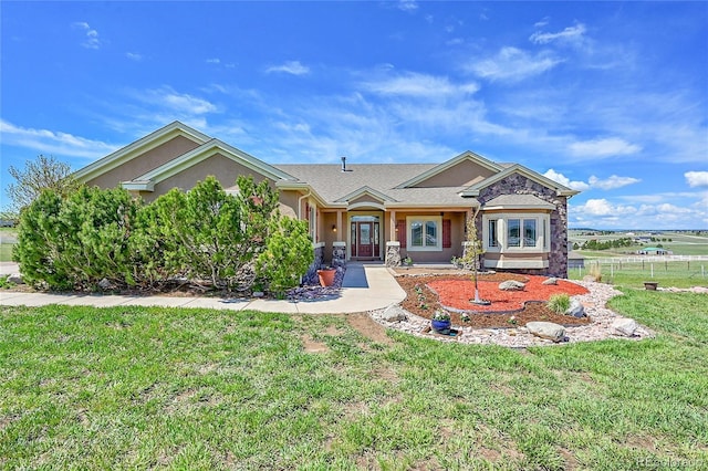 19045 Shiloh Ranch Dr, Colorado Springs, CO 80908 - single story home featuring stucco siding and stone siding