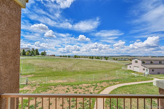 19045 Shiloh Ranch Dr, Colorado Springs, CO 80908 - view of yard featuring a view of rural / pastoral area and fence