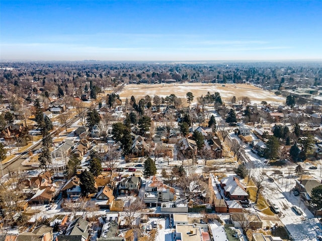 bird's eye view featuring a residential view