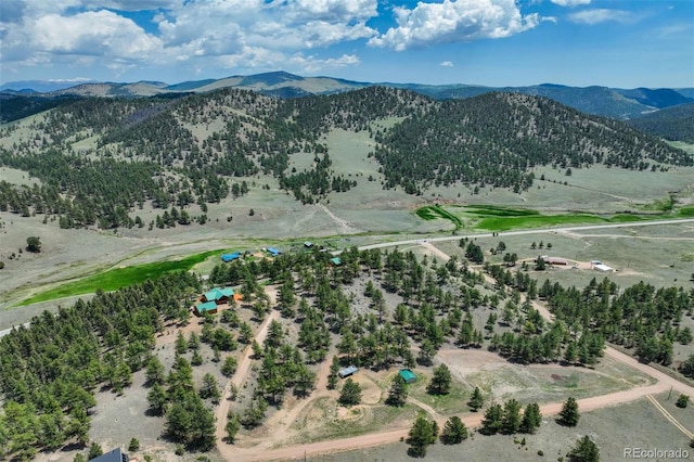70 Elk Cir, Guffey, CO 80820 - aerial view of sparsely populated area featuring mountains