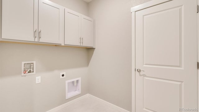 1144 Ridgefield Dr, Berthoud, CO 80513 - laundry room featuring hookup for an electric dryer, washer hookup, and cabinet space