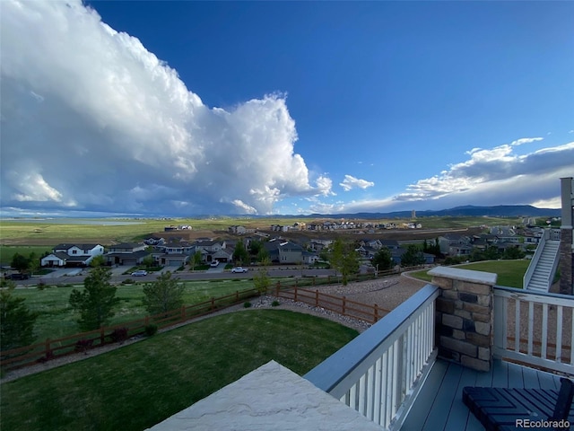 exterior space with a mountain view