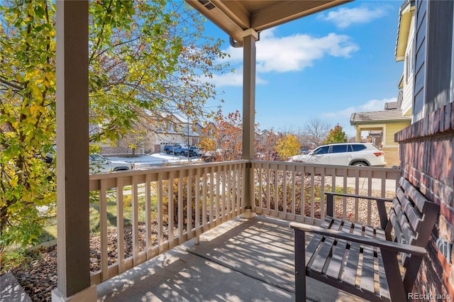 view of patio / terrace with a porch