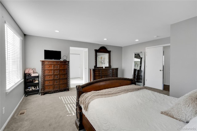 bedroom featuring carpet flooring