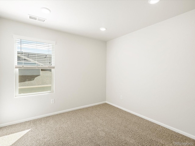 22360 E 8th Ave, Aurora, CO 80018 - empty room with baseboards, carpet flooring, visible vents, and recessed lighting